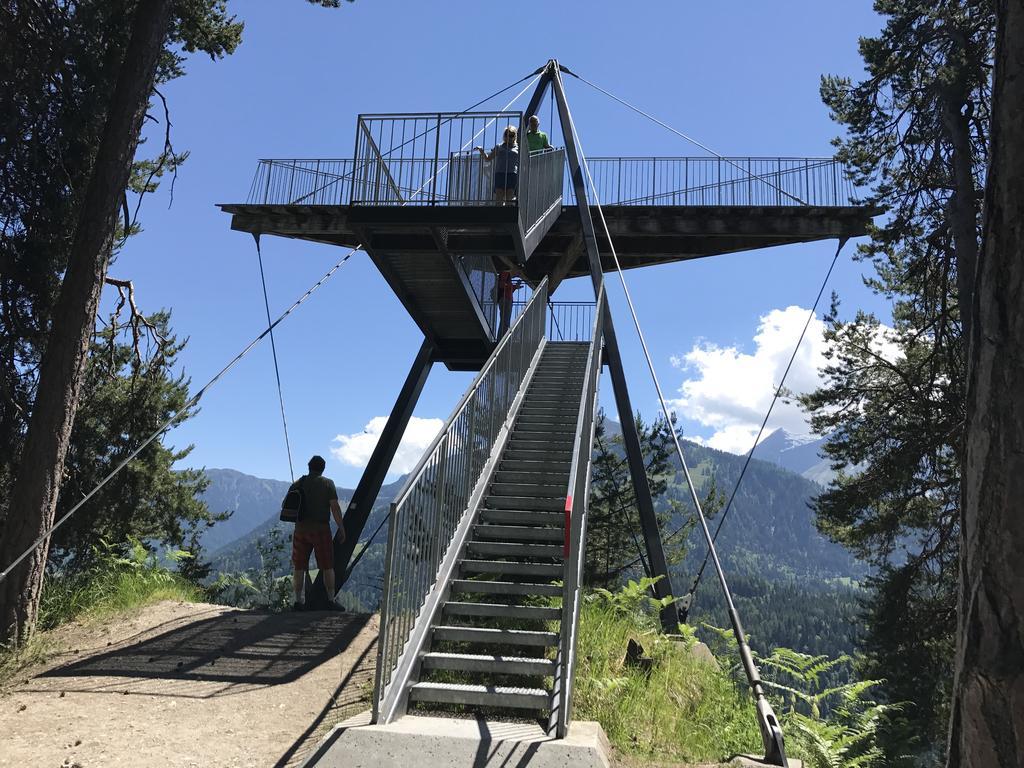 Ferienwohnung Laax Mit Traumblick, Grossem Balkon Und Terrasse Esterno foto