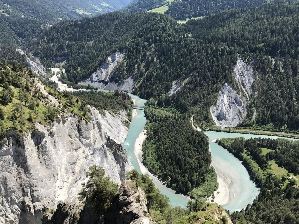 Ferienwohnung Laax Mit Traumblick, Grossem Balkon Und Terrasse Esterno foto