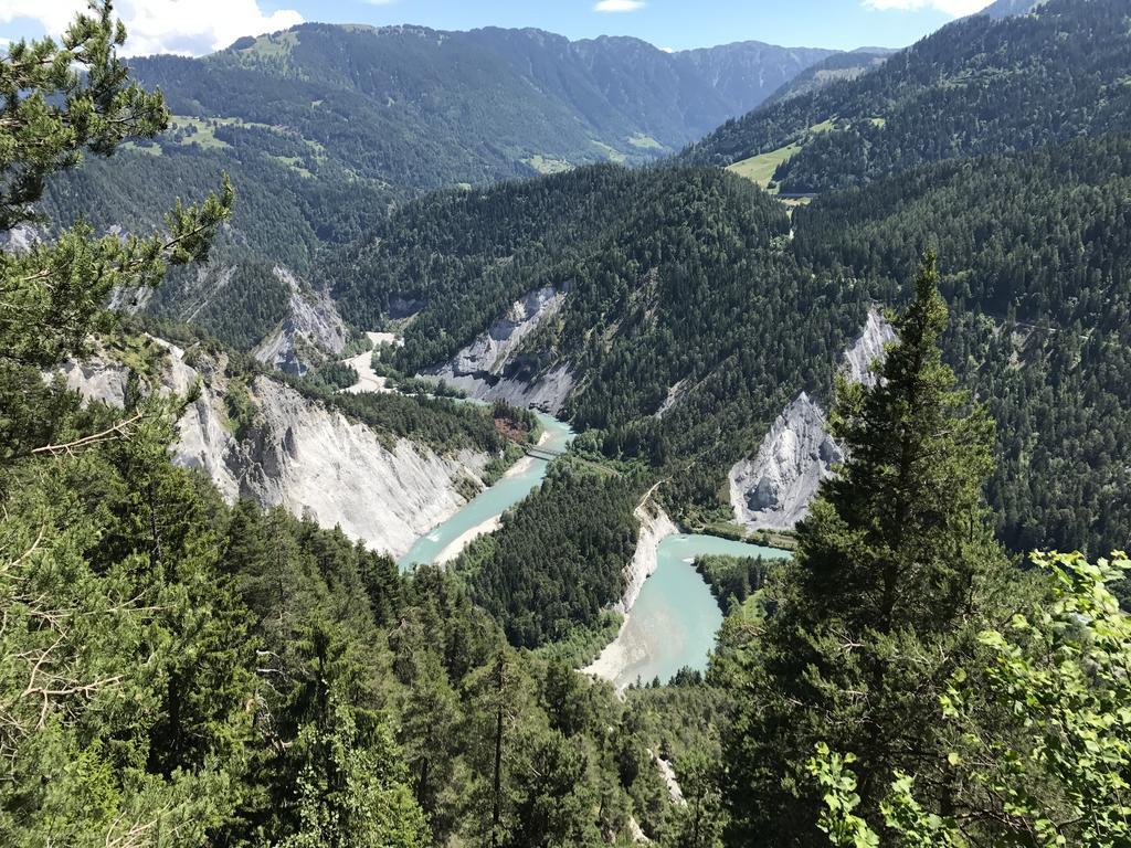 Ferienwohnung Laax Mit Traumblick, Grossem Balkon Und Terrasse Esterno foto