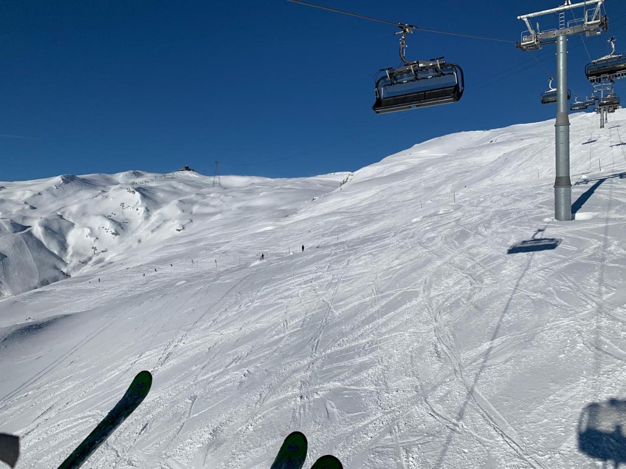 Ferienwohnung Laax Mit Traumblick, Grossem Balkon Und Terrasse Esterno foto