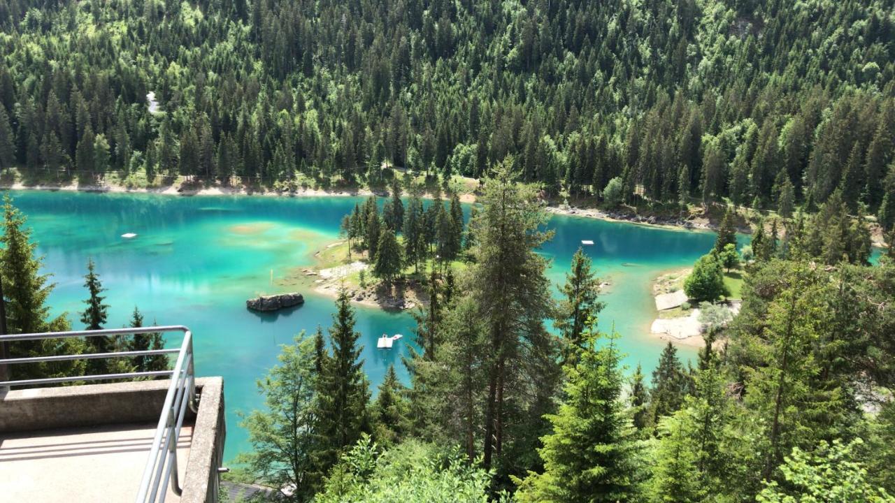 Ferienwohnung Laax Mit Traumblick, Grossem Balkon Und Terrasse Esterno foto